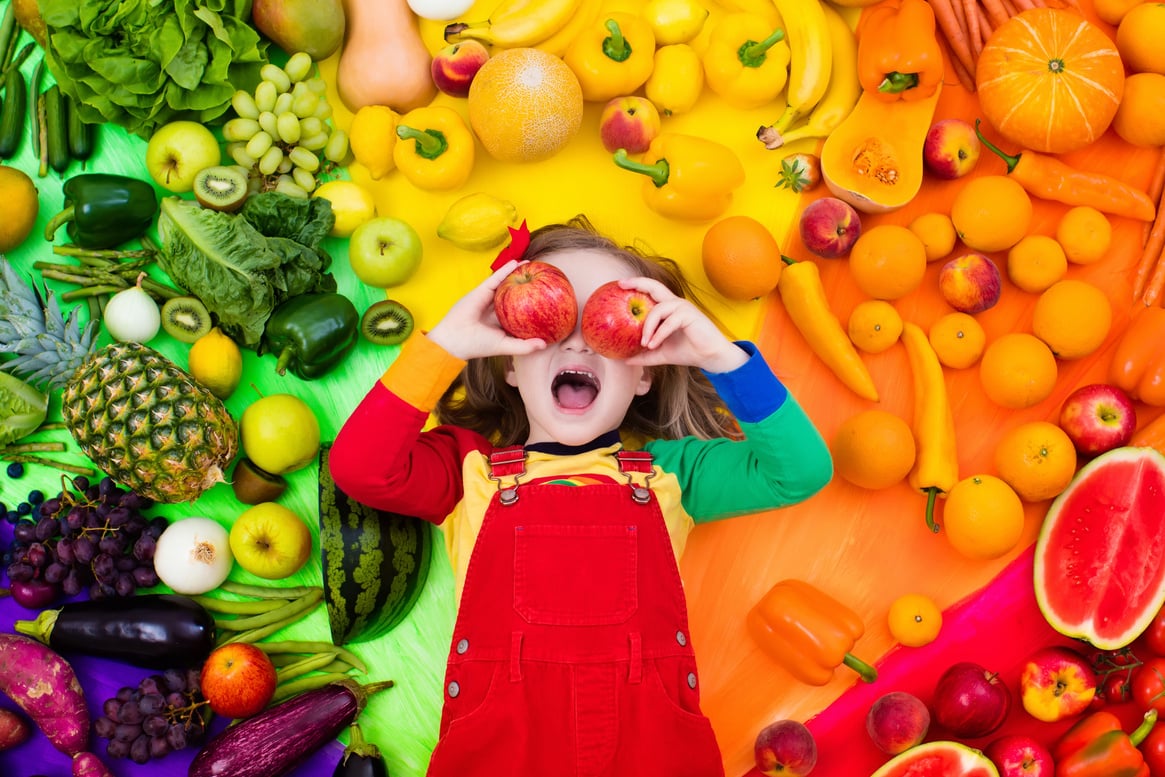 Healthy fruit and vegetable nutrition for kids